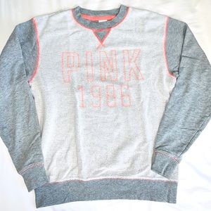VS Pink Colorblock 90s Sweatshirt, Crew Neck